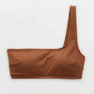Aerie Swim One‎ Shoulder Textured Bikini Top